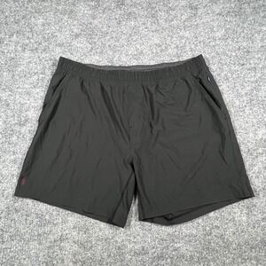 Rhone Athletic Shorts Mens 2XL Black Stretch Performance Mid Rise Elastic Waist